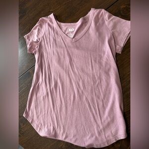 SO Mauve V-Neck Tee